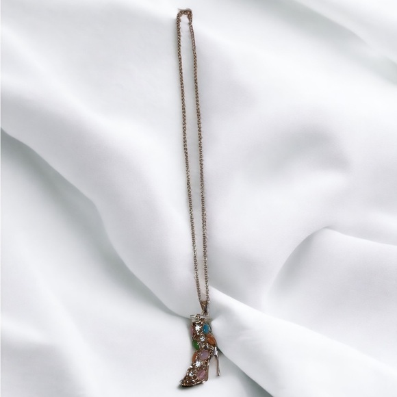 Betsey Johnson High Heel Pendant Necklace - Picture 2 of 4